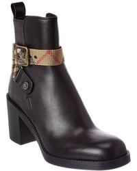 Burberry - Huntley Leather Boot - Lyst