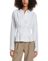 Max Studio - 3/4-Sleeve Pleat Blouse - Lyst