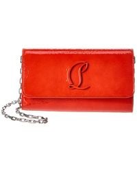 Christian Louboutin - Loubi54 Patent Wallet On Chain - Lyst