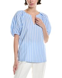Anne Klein - Puff Sleeve Top - Lyst