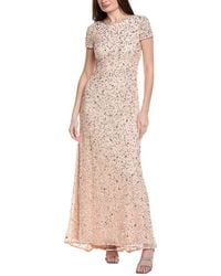 Adrianna Papell - Sequin Maxi Dress - Lyst