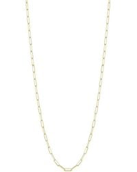 Ember Fine Jewelry - 14k Paperclip Chain Necklace - Lyst