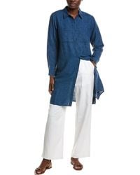 Eileen Fisher - Petite Classic Collar Linen Shirt - Lyst