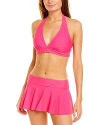 Catherine Malandrino Halter Bikini - Pink