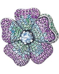 PANDORA Glorious Bloom Pendant And Brooch - Multicolor