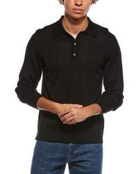 Officine Generale - Officine Generale Brutus Italian Merino Wool Polo Shirt - Lyst