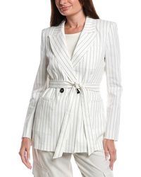 Marella - Manager Linen-Blend Jacket - Lyst