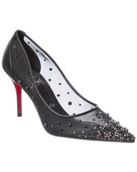Christian Louboutin - Miss Z Degrastrass Perla 76 Mesh & Leather Pump - Lyst