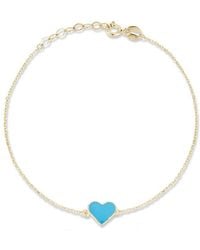 Ember Fine Jewelry - 14k Heart Bracelet - Lyst