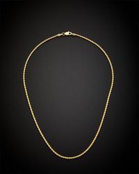 Italian Gold - 14K Rope Chain Necklace - Lyst