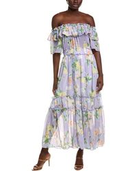 IPPONELLI - Off-The-Shoulder Midi Dress - Lyst