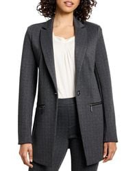 NIC+ZOE - Petite Pinstripe Ponte Zip Jacket - Lyst