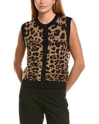 Ellen Tracy - Knit Sequin Vest - Lyst