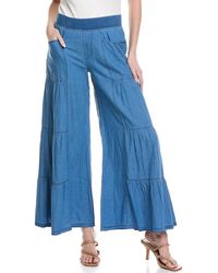 XCVI - Dugan Wide Leg Linen-Blend Pant - Lyst