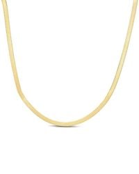 Italian Silver - 14K Over Chain Necklace - Lyst