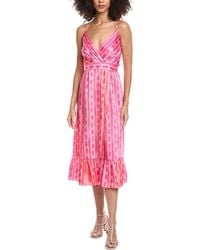 Sandro - Woven Midi Dress - Lyst