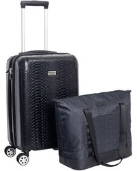 Geoffrey Beene - Embossed Snakeskin 2pc Expandable Luggage Set - Lyst