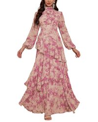 XIRELLI - Print Maxi Dress - Lyst