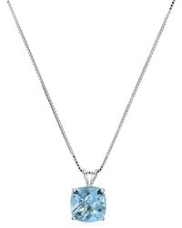 MaxColor - 0.90 Ct. Tw. Swiss Topaz Pendant Necklace - Lyst