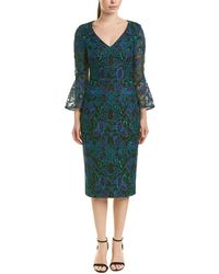 carmen marc valvo blue gown