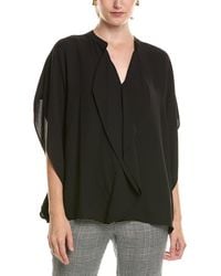 Anne Klein - Flutter Y-Neck Blouse - Lyst