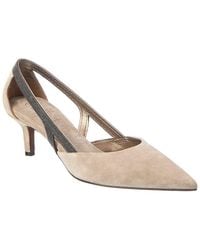 Brunello Cucinelli - Suede Pump - Lyst