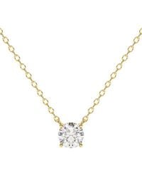 Lab Grown Diamonds - 14K 0.25 Ct. Tw. Lab-Grown Diamond Necklace - Lyst