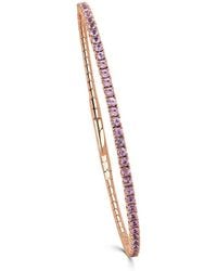 Sabrina Designs - 14k Rose Gold 1.86 Ct. Tw. Sapphire Flexible Bangle Bracelet - Lyst