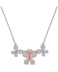 Rina Limor - 14K Two-Tone 0.60 Ct. Tw. Diamond Necklace - Lyst