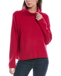 Eileen Fisher - Turtleneck Cashmere-Blend Box-Top - Lyst