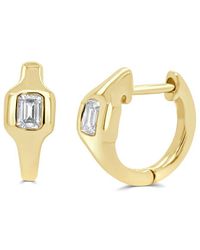 Sabrina Designs - 14K 0.32 Ct. Tw. Diamond Huggie Earrings - Lyst