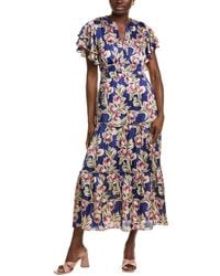 Julia Jordan - Satin Maxi Dress - Lyst