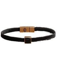 Karma and Luck - Plated Onyx Magnetic Bracelet - Lyst