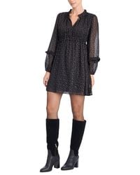 Draper James - Leah Long-Sleeve Mini Dress - Lyst
