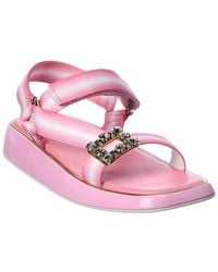 Roger Vivier - Trekky Strass Buckle Sandal - Lyst
