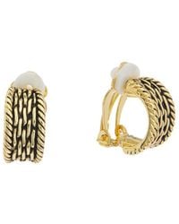 Juvell - 18K Plated Clip-On Earrings - Lyst