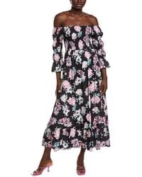 IPPONELLI - Off-The-Shoulder Midi Dress - Lyst