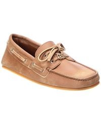Gucci - Gg Logo Leather Loafer - Lyst