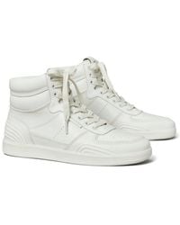 Tory Burch - Clover High Leather Sneaker - Lyst