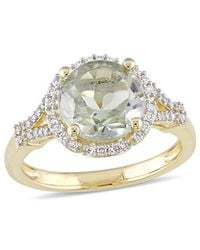 Diamond Select Cuts - 14k 3.00 Ct. Tw. Diamond & Green Amethyst Ring - Lyst