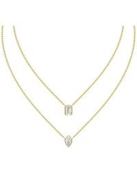 Lab Grown Diamonds - 18K Plated 2.57 Ct. Tw. Lab-Grown Diamond Necklace - Lyst