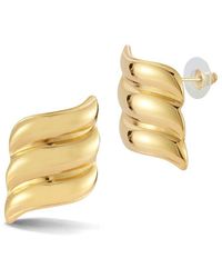 Glaze Jewelry - Plated Stainless Steel Wave Statement Stud Earrings - Lyst