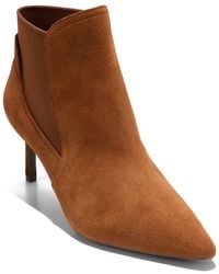 Cole Haan - Go-To Jamela Suede Chelsea Bootie - Lyst