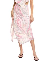 Estellina - Printed Midi Skirt - Lyst