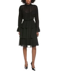 Mikael Aghal - Solid Midi Dress - Lyst