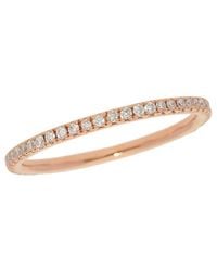 Nephora - 14K Rose 0.30 Ct. Tw. Diamond Eternity Ring - Lyst