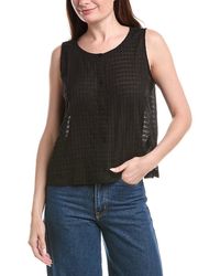 Eileen Fisher - Round Neck Vest - Lyst