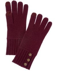 Bruno Magli - Button Cuff Cashmere Gloves - Lyst