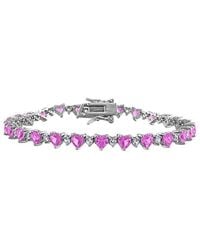 Rina Limor - 9.32 Ct. Tw. Lab-Grown And Sapphire Heart Bracelet - Lyst