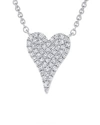 Sabrina Designs - 14k 0.14 Ct. Tw. Diamond Heart Necklace - Lyst